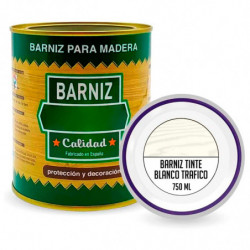 Tradineur - Bote de Barniz para Madera - Fabricado en España - Ideal para todo tipo de Maderas, vigas, cerchas, marcos, etc. - C