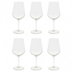 Tradineur - Set de 6 copas de cristal, modelo Aristo, servir vino, champán, elegantes, aptas para lavavajillas (53 cl - 21,5 x 9