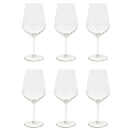 Tradineur - Set de 6 copas de cristal, modelo Aristo, servir vino, champán, elegantes, aptas para lavavajillas (53 cl - 21,5 x 9