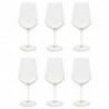 Tradineur - Set de 6 copas de cristal, modelo Aristo, servir vino, champán, elegantes, aptas para lavavajillas (53 cl - 21,5 x 9