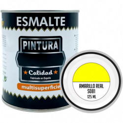 Tradineur - Bote de Pintura Esmalte - Fabricado en España - Ideal para cualquier superficie, Madera, Plástico, Cristal o Cemento