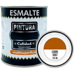 Tradineur - Bote de Pintura Esmalte - Fabricado en España - Ideal para cualquier superficie, Madera, Plástico, Cristal o Cemento