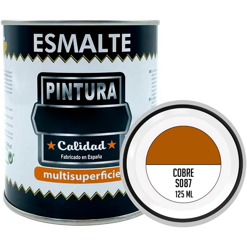 Tradineur - Bote de Pintura Esmalte - Fabricado en España - Ideal para cualquier superficie, Madera, Plástico, Cristal o Cemento Tradineur - Bote de Pintura Esmalte - Fabricado en España - Ideal para cualquier superficie, Madera, Plástico, Cristal o Cemento