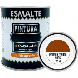 Tradineur - Bote de Pintura Esmalte - Fabricado en España - Ideal para cualquier superficie, Madera, Plástico, Cristal o Cemento