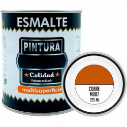 Tradineur - Bote de Pintura Esmalte - Fabricado en España - Ideal para cualquier superficie, Madera, Plástico, Cristal o Cemento