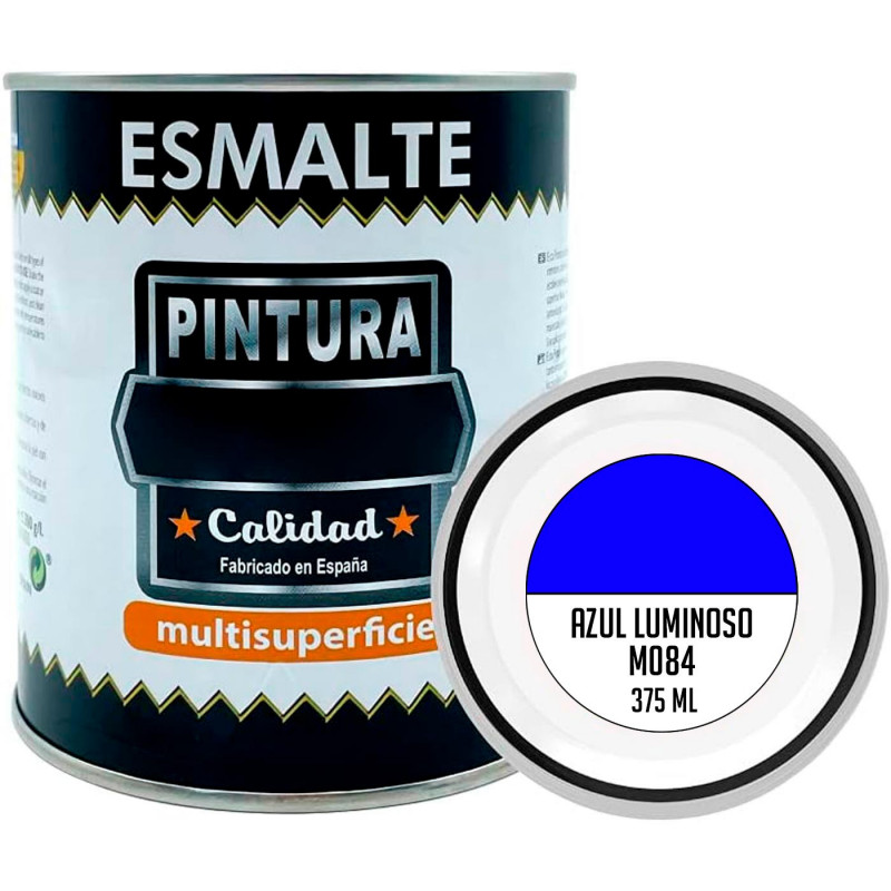 Tradineur - Bote de Pintura Esmalte - Fabricado en España - Ideal para cualquier superficie, Madera, Plástico, Cristal o Cemento Tradineur - Bote de Pintura Esmalte - Fabricado en España - Ideal para cualquier superficie, Madera, Plástico, Cristal o Cemento