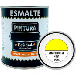 Tradineur - Bote de Pintura Esmalte - Fabricado en España - Ideal para cualquier superficie, Madera, Plástico, Cristal o Cemento