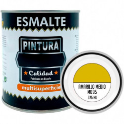 Tradineur - Bote de Pintura Esmalte - Fabricado en España - Ideal para cualquier superficie, Madera, Plástico, Cristal o Cemento