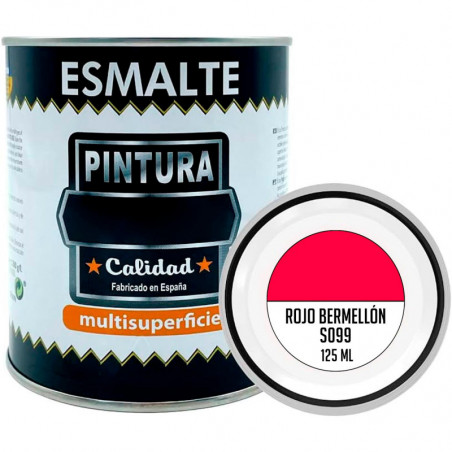 Tradineur - Bote de Pintura Esmalte - Fabricado en España - Ideal para cualquier superficie, Madera, Plástico, Cristal o Cemento