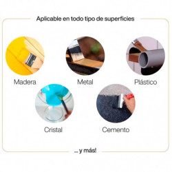 Tradineur - Bote de Pintura Esmalte - Fabricado en España - Ideal para cualquier superficie, Madera, Plástico, Cristal o Cemento