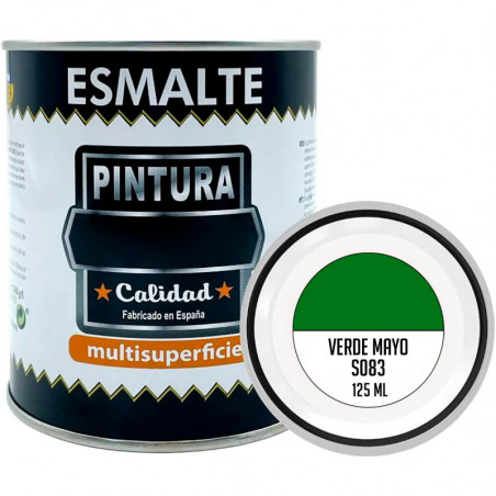 Tradineur - Bote de Pintura Esmalte - Fabricado en España - Ideal para cualquier superficie, Madera, Plástico, Cristal o Cemento