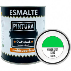 Tradineur - Bote de Pintura Esmalte - Fabricado en España - Ideal para cualquier superficie, Madera, Plástico, Cristal o Cemento