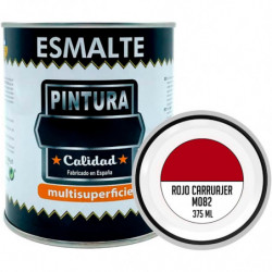 Tradineur - Bote de Pintura Esmalte - Fabricado en España - Ideal para cualquier superficie, Madera, Plástico, Cristal o Cemento