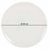Tradineur - Pack de 6 platos llanos redondos de cerámica, modelo Onda, elegantes, vajilla de cocina, aptos para lavavajillas (Co