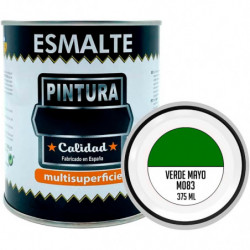 Tradineur - Bote de Pintura Esmalte - Fabricado en España - Ideal para cualquier superficie, Madera, Plástico, Cristal o Cemento
