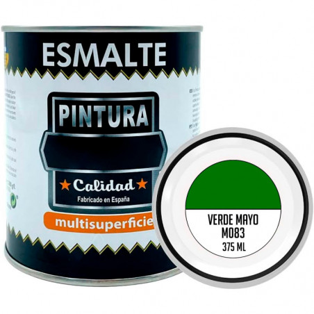 Tradineur - Bote de Pintura Esmalte - Fabricado en España - Ideal para cualquier superficie, Madera, Plástico, Cristal o Cemento