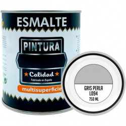 Tradineur - Bote de Pintura Esmalte - Fabricado en España - Ideal para cualquier superficie, Madera, Plástico, Cristal o Cemento