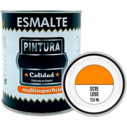 Tradineur - Bote de Pintura Esmalte - Fabricado en España - Ideal para cualquier superficie, Madera, Plástico, Cristal o Cemento