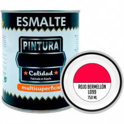 Tradineur - Bote de Pintura Esmalte - Fabricado en España - Ideal para cualquier superficie, Madera, Plástico, Cristal o Cemento