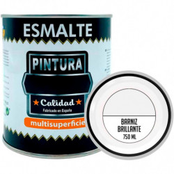 Tradineur - Bote de Barniz - Fabricado en España - Ideal para todo tipo de Maderas, vigas, cerchas, marcos, etc. - Capacidad de