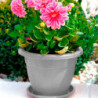 Tradineur - Maceta Redonda "Terracota" - Fabricado en Plástico - Macetero apto para Exterior e Interior del hogar - Ø 25 cm - Co