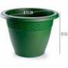 Tradineur - Maceta Redonda "Terracota" - Fabricado en Plástico - Macetero apto para Exterior e Interior del hogar - Ø 25 cm - Co