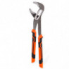 Tradineur - Alicate pico de loro, extensible y ergonómico, alicates cobra de alta resistencia con mango antideslizante, acero y
