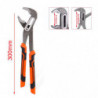 Tradineur - Alicate pico de loro, extensible y ergonómico, alicates cobra de alta resistencia con mango antideslizante, acero y