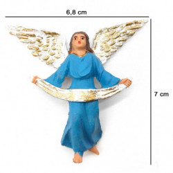 Tradineur - Figura de ángel para Belén, durexina, adorno para nacimiento, portal, pesebre, Navidad, decoración tradicional - 7 c
