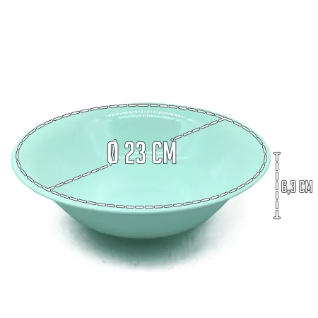 Tradineur - Pack de 2 Ensaladeras Redondas Modelo Elba - Fabricado en Vidrio Opal - ligeras y resistentes - ideales para el uso 