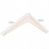 Tradineur - Pack de 2 soportes de esquina para estantes - Fabricado en Metal - Asegura Estabilidad y resistencia - 75 x 100 mm -