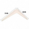 Tradineur - Pack de 2 soportes de esquina para estantes - Fabricado en Metal - Asegura Estabilidad y resistencia - 125 x 100 mm
