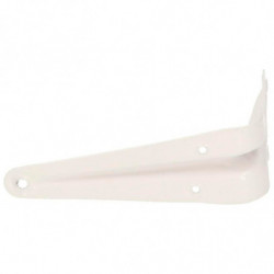 Tradineur - Pack de 2 soportes de esquina para estantes - Fabricado en Metal - Asegura Estabilidad y resistencia - 125 x 100 mm