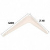 Tradineur - Pack de 2 soportes de esquina para estantes - Fabricado en Metal - Asegura Estabilidad y resistencia - 125 x 150 mm