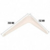 Tradineur - Pack de 2 soportes de esquina para estantes - Fabricado en Metal - Asegura Estabilidad y resistencia - 200 x 150 mm