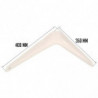 Tradineur - Pack de 2 soportes de esquina para estantes - Fabricado en Metal - Asegura Estabilidad y resistencia - 350 x 400 mm