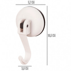 Tradineur - Pack de 2 Ganchos para Pared con ventosas para la bañera - Fabricado de Plástico - Accesorio y artículo para bañera