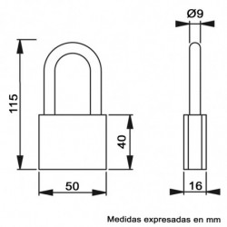 Tradineur - Candado de latón con 3 llaves, arco alto de acero endurecido, máxima seguridad, taquillas, gimnasio, maleta, armario