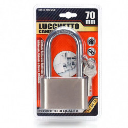 Tradineur - Candado de latón con 3 llaves, arco normal de acero endurecido, máxima seguridad, taquillas, gimnasio, maleta, armar