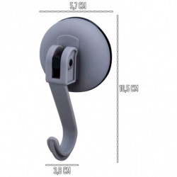 Tradineur - Pack de 2 Ganchos para Pared con ventosas para la bañera - Fabricado de Plástico - Accesorio y artículo para bañera