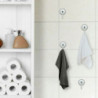 Tradineur - Pack de 2 Ganchos para Pared con ventosas para la bañera - Fabricado de Plástico - Accesorio y artículo para bañera