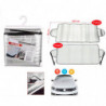 Tradineur - Protector para parabrisas de coche, parasol de aluminio, funda antihielo, protección rayos UV, válido para invierno