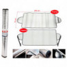 Tradineur - Protector para parabrisas de coche, parasol de aluminio, funda antihielo, protección rayos UV, válido para invierno