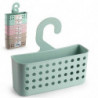 Tradineur - Soporte colgante de baño - Fabricado en Plástico - Accesorio para duchas y bañeras - Perfecto para Colgarlo de los g