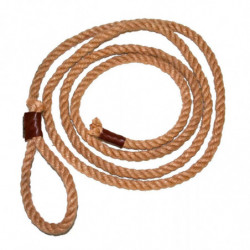 Tradineur - Cuerda de vaquero, complemento para disfraz de cowboy, oeste, carnaval, Halloween, cosplay, fiestas (Adulto - 240 cm