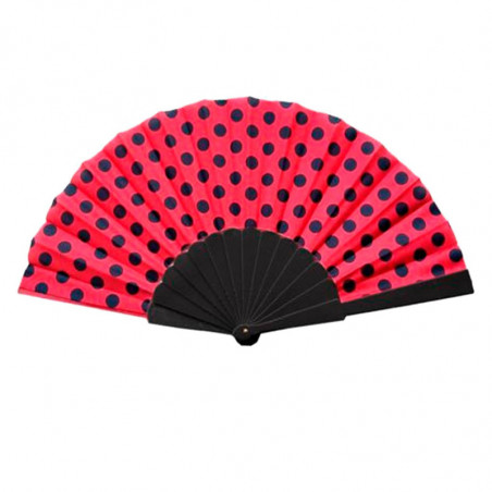 Tradineur - Abanico Chino - Fabricado en plástico - Apertura de 43 cm - Ideal como complemento para disfraces para carnaval y Ha
