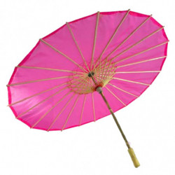 Tradineur - Sombrilla china para carnaval - Fabricado en Madera y poliéster - Complemento ideal para disfraces - Ø 85 x 52 cm -