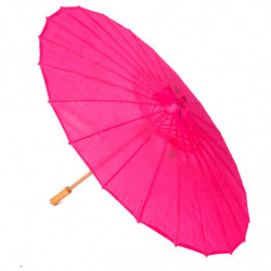 Tradineur - Sombrilla china para carnaval - Fabricado en Madera y poliéster - Complemento ideal para disfraces - Ø 85 x 52 cm -