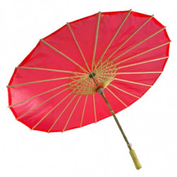 Tradineur - Sombrilla china para carnaval - Fabricado en Madera y poliéster - Complemento ideal para disfraces - Ø 85 x 52 cm -
