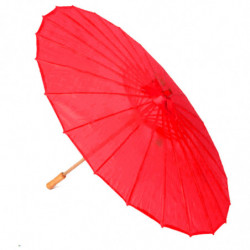 Tradineur - Sombrilla china para carnaval - Fabricado en Madera y poliéster - Complemento ideal para disfraces - Ø 85 x 52 cm -